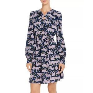 Kate Spade Dotted Blue Pink Panther Dress Size XL
